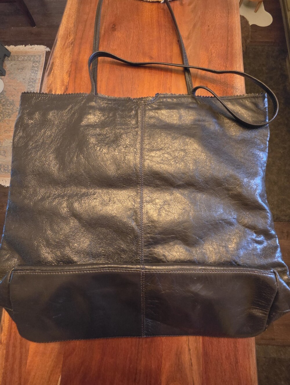 latico Dark Brown Leather Shoulder Tote - Picture 8 of 11